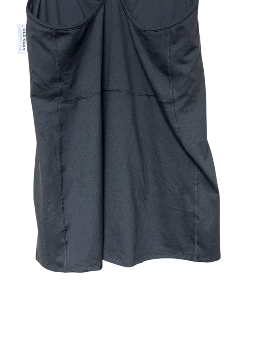 Old Navy NWT black cloud comfy athletic dress razor back built in shorts bra - Picture 7 of 12